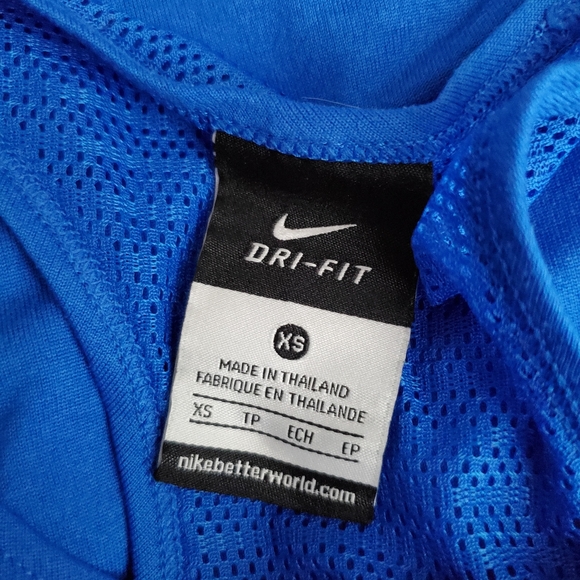 Nike Blue Asymmetrical Racerback Tank Top Size XS - Picture 8 of 9